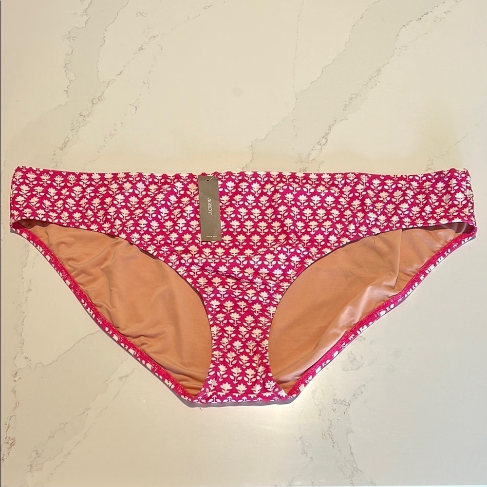 J. Crew Pink Floral Bikini Bottom Plus size 3X